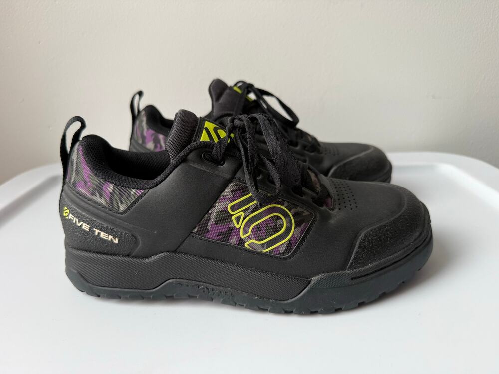 Adidas Five Ten Impact Pro Mountain Bike Shoes Black Purple Camo Womens 7